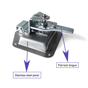 SS304 Polishing Folding T-Handle Three-Point Latch Polishing Compression Latch Secure Toolbox <strong>Cabinet</strong> <strong>Locking</strong> - Product Image 4