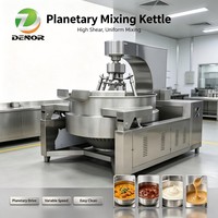 50L-1000L Fruitjam Chili Sauzen Jacketed Multi Cooker RVS Elektrische Kookketel Met Roerder Met Mixer