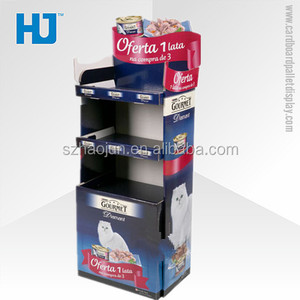 Carton de luxe affichage riser d'affichage de plancher de carton, publicité de compteur de carton pour café <span class=keywords><strong>illy</strong></span> - Product Image 3