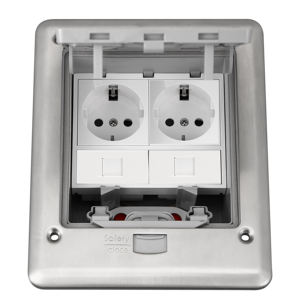 <span class=keywords><strong>Prise</strong></span> de courant au sol en acier inoxydable personnalisée en usine, étanche IP66, intérieure et extérieure, <span class=keywords><strong>prise</strong></span> de courant intégrée de norme européenne - Product Image 3