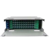 Rak Distribusi Optik (ODF) Tipe Laci Rak 19'' 2U 48 Core, Panel Patch FC SC Simplex, Terpasang di Rak
