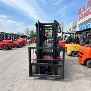 Used 3 Ton Diesel Forklift Heavy Load IC Engine Counterbalance <strong>Truck</strong> Warehouse Paved Yard - Product Image 3