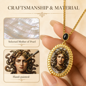 Colgante Pintado a Mano de <span class=keywords><strong>Hera</strong></span>, Reina de los Dioses de la Mitología <span class=keywords><strong>Griega</strong></span>, Símbolo de Matrimonio y Protección, Amuleto, Joyería Personalizada con Piedras Preciosas - Product Image 2