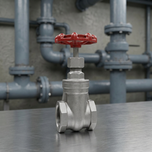 Stainless Steel Screwed Gate Valve 150# CF8 CF8M | 1/2" to 2" NPT BSPP Threaded Screwed <b>Bonnet</b> Gate Valve SS304 SS316 - Product Image 3