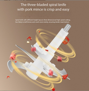 Nouveau Hachoir Électrique Portable Sans Fil Rechargeable USB en Acier Inoxydable pour Viande, Hachoir de Cuisine Domestique, Mixeur pour Viande Hachée et Ail - Product Image 4