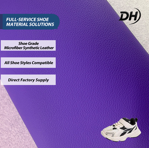Cuir synthétique microfibre perforé à pores fins, gaufré à petits points, pour empeignes de chaussures de sport - Product Image 1