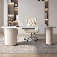 Table de consultation simple en pierre, bureau de réception de luxe pour salon de beauté, esthétique médicale, bureau de direction, bureau informatique