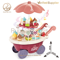 Offre Spéciale : Ensemble de Jouets Écologiques pour Enfants – Voiture de Jeu d'Imitation, Voiture à Glaces et Bonbons avec Lumières et Musique, Jouets de Maquillage pour Enfants
