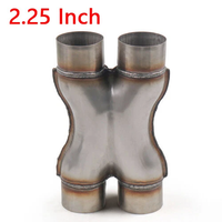 Knalpot X-Pipe Pengganti Profusion BingChuan Berkualitas Tinggi dari Baja Anti Karat untuk Accord 2" 51mm-3" 76mm