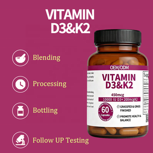 <span class=keywords><strong>D3</strong></span> ve K2 Vitamini 450mcg Kapsül-10000 <span class=keywords><strong>IU</strong></span> <span class=keywords><strong>D3</strong></span> + 200mcg K2 Yetişkinler İçin Kemik Sağlığı Desteği-60 Kapsül - Product Image 3