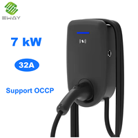 Eway EW08 Estándar Europeo Tipo 2, Estación de Carga para Vehículos Eléctricos, 7KW, Cargador Rápido para Vehículos de Nueva Energía para el Hogar