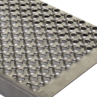 Plaque antidérapante en métal perforé rond en aluminium à bon prix, motif crocodile