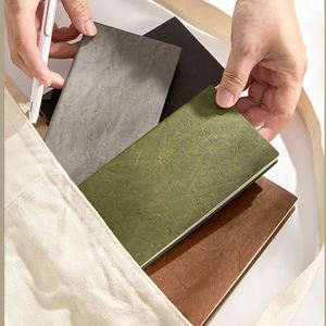 Carnet à sangle A5/A6 simple et élégant, reliure cousue, couverture rigide, 100 feuilles, pour bureau et écriture professionnelle, logo personnalisable imprimé - Product Image 3