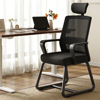 Chaise de bureau ergonomique à prix abordable pour la maison et le bureau, chaise de réunion à dossier haut pour salle d'attente