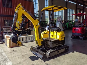 Mini-excavatrice sur chenilles de 1,5 tonne, moteur diesel, compacte, pour le creusement de fossés et le défrichement, rayon de braquage court - Product Image 5