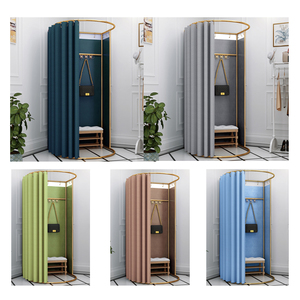 Camerino per la vendita al dettaglio negozio di abbigliamento/spogliatoio spogliatoio/display rack portatile camerino per i vestiti - Product Image 4