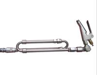Pistolet à colle pulvérisateur avec les mêmes dimensions que la machine à colle à deux composants Lisec avec des bandes mélangeuses en acier inoxydable à l'intérieur des tubes