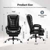 Chaise de bureau moderne de qualité supérieure cuir ergonomique PU tournant 7 jours expédition soutien lombaire maille mousse contemporaine Nylon