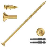Tornillos para Terraza Resistentes a la Corrosión con Cabeza Torx/Estrella # 10X3 # Tornillos para Madera Estructural de 9x2 1/2 Pulgadas para Exteriores, Tornillos para Estructuras de Madera para Terrazas