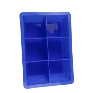 Fournisseur d'usine Moule à glaçons et bacs à crème glacée en silicone de qualité alimentaire écologique à 6 cavités Outils de fabrication de glace réutilisables - Product Image 1
