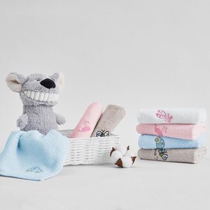 Bán Buôn 100% Bông Nhỏ Vuông Thêu Mặt Khăn Cho Trẻ Em Mô Hình Động Vật <span class=keywords><strong>Twistless</strong></span> Thiết Kế Cho Phòng Tắm Sử Dụng - Product Image 2