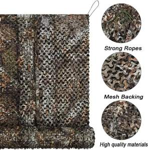Filet de protection pliable <span class=keywords><strong>camouflage</strong></span> 2*<span class=keywords><strong>3m</strong></span> avec cordes, imperméable, en tissu Oxford polyester, pour plage, pique-nique, jardin, extérieur, intimité - Product Image 2