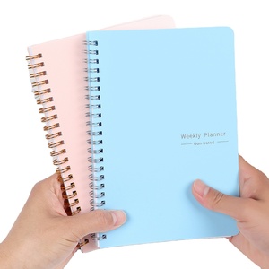 A5 Classic Hardcover English Undated Weekly Planner <strong>Spiral</strong> <strong>Binding</strong> Office School Organizer Agent <strong>Notebook</strong> - Product Image 2