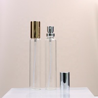 Grosir bulat 5ml 10ml 28ml Crimp Mini kosong semprotan bening botol kaca parfum minyak kemasan kosmetik