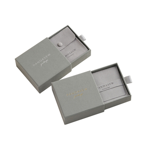 Boîte d'emballage de luxe en carton rigide avec logo personnalisé, estampillage rose, pour boucles d'oreilles - Product Image 6