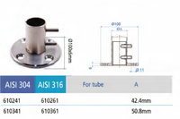 Pièces de fabrication usinées CNC pour base de main courante en acier inoxydable, fabriquées strictement selon vos plans