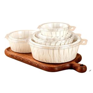 Basque Cheesecake Box 4 Inch 6 Inch Greaseproof Paper Round Cake Packaging For Bakery Hotel Family Use - Product Image 3