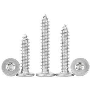 Viti Autofilettanti a Testa Piatta Grande in Acciaio Inox 304, Filettatura Interna a Stella, Sottili M2/M3/M4 - Product Image 5