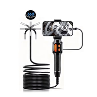 Cámara Boroscópica Articulada Bidireccional con Luz, Sonda Industrial Articulada de 6mm, Endoscopio, Herramienta de Diagnóstico Automotriz 1080x720