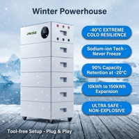 Batterie modulaire à ions sodium 10 kWh 51,2 V 200 Ah empilable ESS avec extincteur intégré pour stockage d'énergie domestique sécurisé 8000+ cycles de décharge profonde