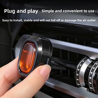 Nouveau désodorisant de voiture en plastique, parfum longue durée, film respirant pour grille d'aération, parfum décoratif en papier coton
