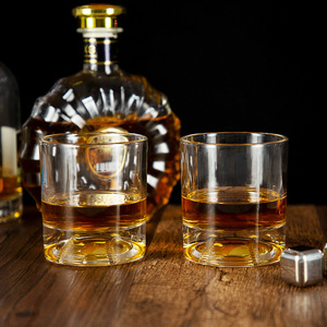 Cristal en gros aimé 10oz Baseball forme sur le thème fond épais <span class=keywords><strong>Cocktail</strong></span> Whisky <span class=keywords><strong>verre</strong></span> à boire tasse verres ensemble - Product Image 5