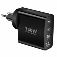 Nouveau 130W PD Gan 2 Type-C QC 3.0 4 ports chargeur mural adaptateur mural de charge pour EU US UK Inde pour téléphone et ordinateur portable 20W puissance de sortie