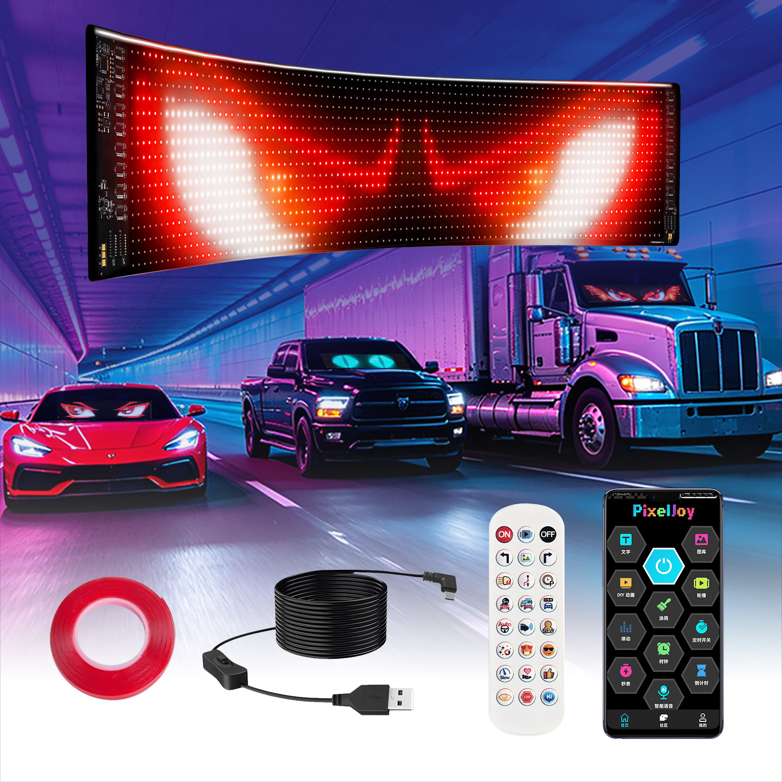 RGB LED Pixel Panel Smart APP Music Sync Flexible Programmable Christmas Party Wedding Holiday Decoration Light