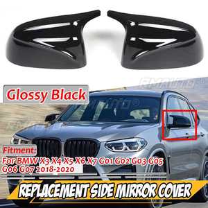 ฝาครอบกระจกมองข้างรถยนต์ 2 ชิ้น สำหรับเปลี่ยน BMW X3 X4 G01 G02 2018-2020 X5 X6 X7 G05 G06 G07 2019-2020 รุ่น M Style - Product Image 1