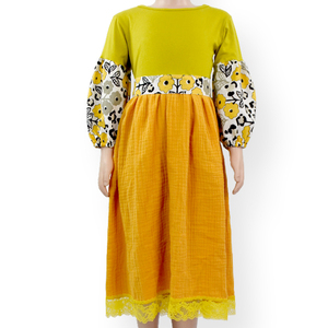 Falda Larga con Estampado Floral Personalizado, Ropa de Boutique para Bebés, Vestido Abullonado de Manga Larga para Niñas Pequeñas, Ropa de Otoño - Product Image 4