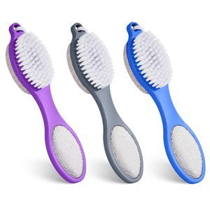 Kit de pédicure 4 en 1 : Pierre ponce, brosse exfoliante pour les pieds, éliminateur de callosités, limes à pieds en plastique pour éliminer les peaux mortes - Product Image 1