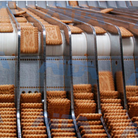 Machine de tri et d'empilage entièrement automatique en acier inoxydable pour biscuits et cookies, avec roue étoilée haute capacité pour boulangerie