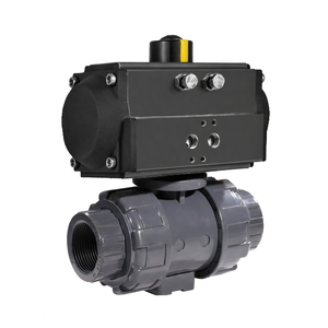 Vanne à boisseau sphérique en bronze à bride de 1/2 pouce avec actionneur pneumatique pour milieux acides, personnalisable OEM, conception à double union - Product Image 6