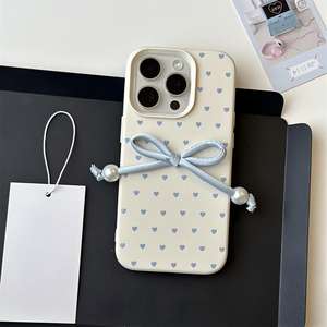 Coque de téléphone 3D en forme de nœud pour iPhone 16 Pro Max/17, antichoc pour iPhone 13, protection intégrale pour iPhone 14, Cœur 15 - Product Image 2