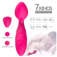 Heißer Liebes-Vibrator aus Flüssigsilikon, vollständig ummantelt, für Männer und Frauen, AV-Stick zur inneren Anwendung, starke Vibration, leise Masturbation, Sexspielzeug