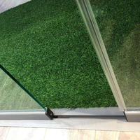 Estilo plegable deslizante utilitario con cerradura lateral Puerta de patio de vidrio sin marco