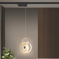 Lampu gantung LED gaya Nordic, lampu Interior badan kaca Modern untuk dapur ruang tamu meja makan dekorasi langit-langit