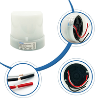 Controlador de Luz Automático con Fotocélula CNRIYA AS15-2310G 10A 105-305V, Encendido/Apagado al Anochecer/Amanecer, Detector Inductivo IP44/IP54