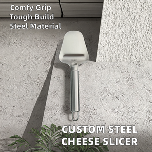 Junqin เครื่องหั่นชีสแบบมือถือสแตนเลส, เครื่องขูดเนยแฮมสำหรับหั่นเค้กพาย HD-9599เป็นมิตรกับสิ่งแวดล้อม - Product Image 2
