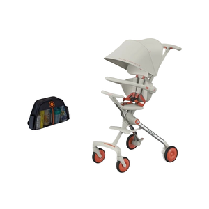 Carrito de Bebé de Lujo, Plegable, de Lino, para Exteriores, con 2/4 Asientos, Capota y Bandeja para Comida - Product Image 5